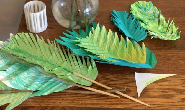 Crafting With Junior: How To Make a Palm Leaf